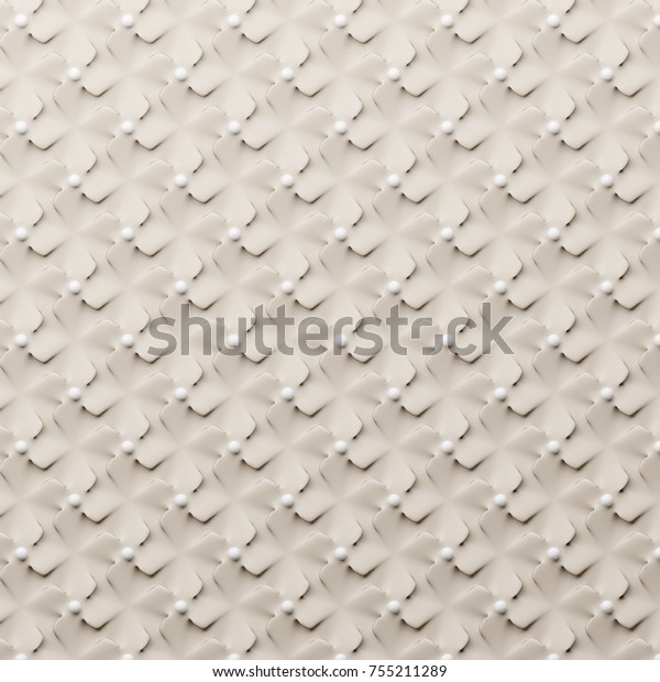 3d Parametric Wall Pattern Windmill Forms Stock Illustration 755211289