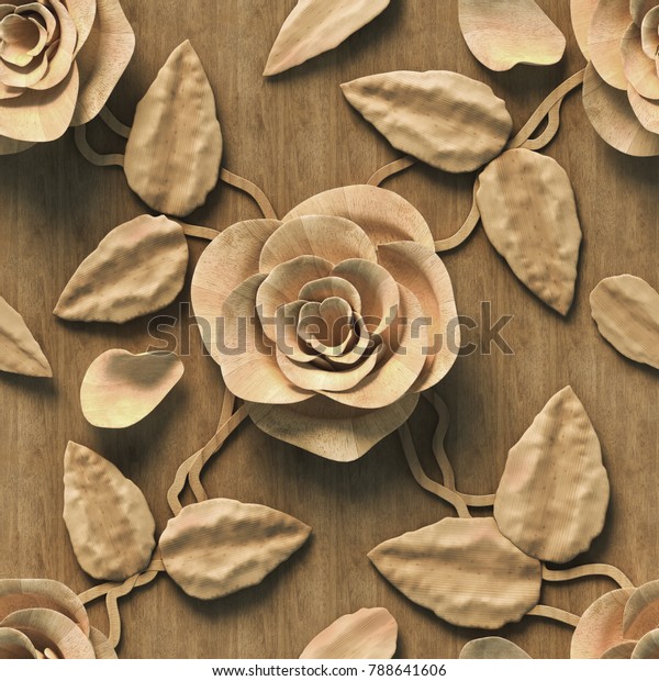 3d wooden tulip patterns