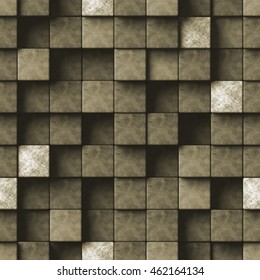 3d Pattern, Stone Wall, Seamless