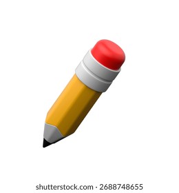 3D pencil icon representing write, draw, or edit functions.