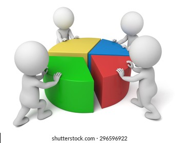 3d People Chart 3d Image Isolated Stock Illustration 296596922 ...