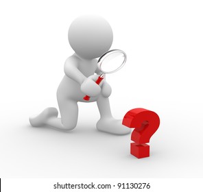 564 3d magnifying glass question mark Images, Stock Photos & Vectors ...