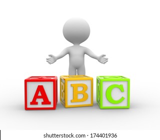 3d Man With Letter Images, Stock Photos & Vectors | Shutterstock