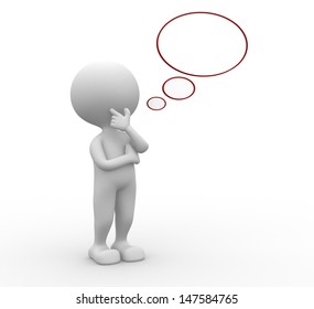 3d Person Thinking Images Stock Photos Vectors Shutterstock