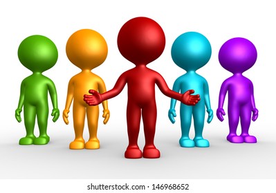 3d People Man Person Group Person Stock Illustration 146968652 ...