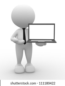 3d People Man Person Laptop Stock Illustration 111180422 | Shutterstock