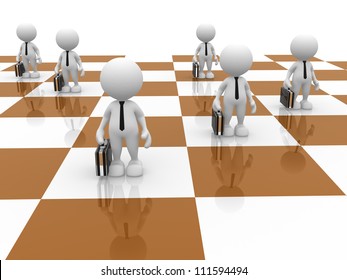 3d People Man Person Pawns On Stock Illustration 111594494 | Shutterstock