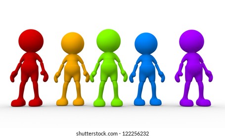 3,933 3d man different colors Images, Stock Photos & Vectors | Shutterstock