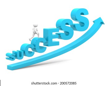 3d People On Success Stair 3d Stock Illustration 200572085 | Shutterstock