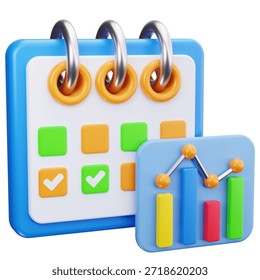 3D Performance Tracking Calendar Analytics