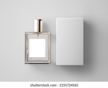 
3d Perfume Mockup Box Branding