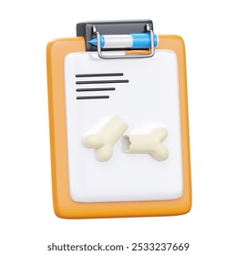 3D Physiotherapy Clipboard Icon, perfect for medical and rehabilitation themes. Ideal for healthcare applications and presentations - Powered by Shutterstock