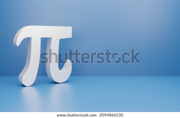 3D Pi Number\
Mathematic education symbols isolated on blue background with copy\
space use for banner. Math operation concept. computation icon\
colorful Geometry shape, 3D\
rendering.
