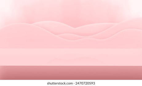 Fondo rosa 3D con