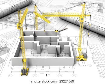 3d Plan Drawing Stock Illustration 23224360 | Shutterstock