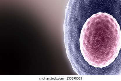 3d Plasma Cell In A Color Background