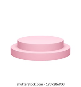 3d Podium Product Placement Pink Png No Background