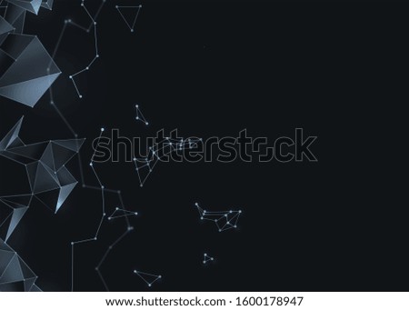 3D polygonal abstract background. Design for decoration of web pages, banners, posters. Polygonal structure that tends to unify.