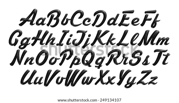 3dポスター太字クラシックスタイルのフォント 黒い縮小文字のアルファベット 広告 グラフィック 印刷 ウェブデザイン用の標準フォント のイラスト素材
