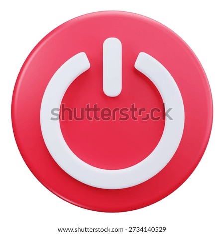 3D Power Off Shutdown User Interface