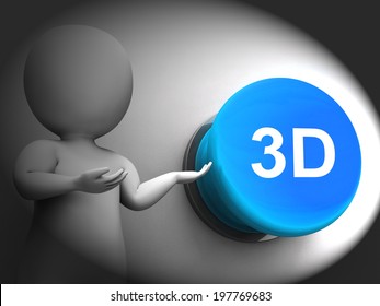 3d Pressed Meaning Three Dimensional Object Or Image