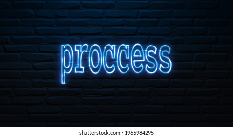 3D Proccess Text Neon Style