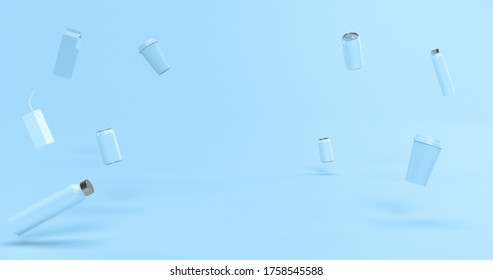 3D Product render presentation background of beverages and food industry. Sustainability Powerpoint presentation 3D Rendering, 3D illustration 4K