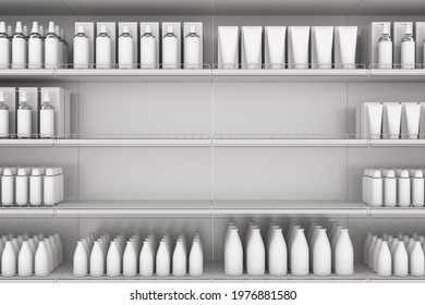 3d Product Shelf Empty Retail