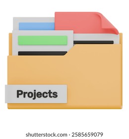 3D Projects Folder Name Icon