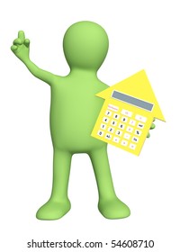 3d puppet with calculator