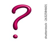 3d question mark clipart Single element for design