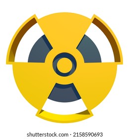 3d Radiation Hazard Sign Nuclear War Stock Illustration 2158590693 ...