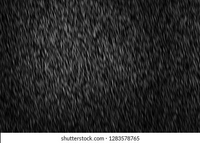 3D Rain Stock Image On Black Background