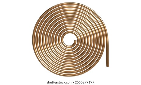 3D Realistic Air Conditioning Copper or Brass tubing pipe for repairing - Powered by Shutterstock