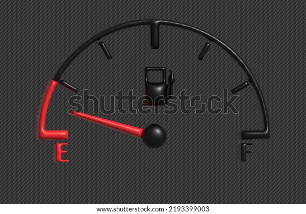 3D Realistic\
Fuel indicator, fuel gauge on white background. Full tank.\
Automobile panel, fuel pump\
sign.\
