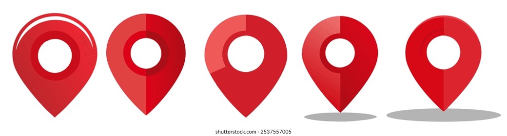 3D Realistic Location set map pin gps pointer markers vector illustration for destination full hd 4k psd jpg download Location or map pin icon symbol vector illustration