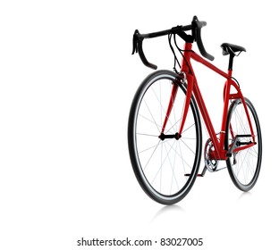 3d Red Bike