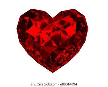 Ruby Heart Stock Illustration 66740311 | Shutterstock