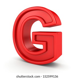 3d Red Letter G Stock Illustration 152599136