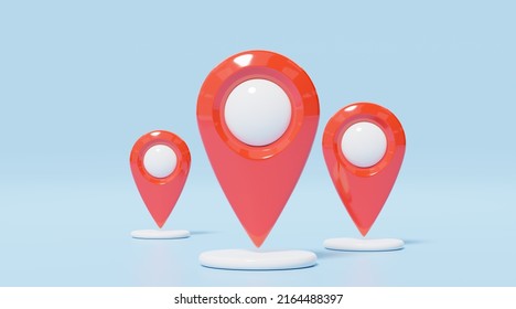 357 Red Locator Mark On Map And Location Pin Or Gps Navigation Icon ...
