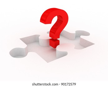 3d Red Question Mark On Missing Stock Illustration 90172579 | Shutterstock