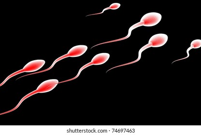 Red in sperm good piece Red in sperm can