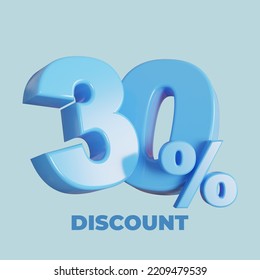 3d render 30 percent off discount sale promotion label - Powered by Shutterstock