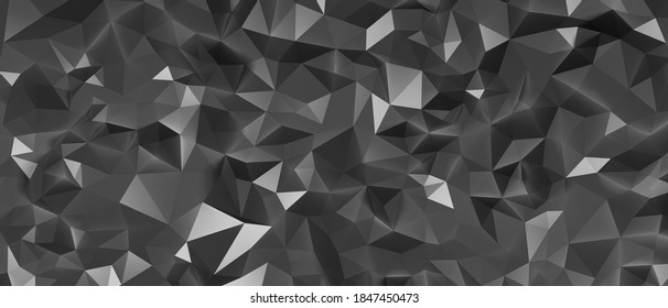 3d Render Abstract Black Crystal Background Stock Illustration ...