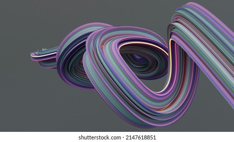 3d Render. Abstract Liquid Background. Elastic Object.