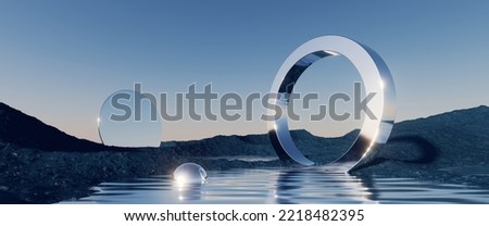 Similar – Image, Stock Photo Ring on a mirror in front of a golden handbag
