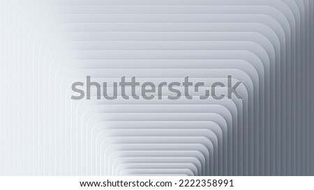 3d render, abstract white background, modern minimalist wallpaper, layers of cards with rounded corners