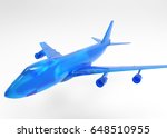 3D render air plane isolate