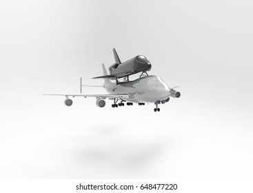 3D render air plane isolate
