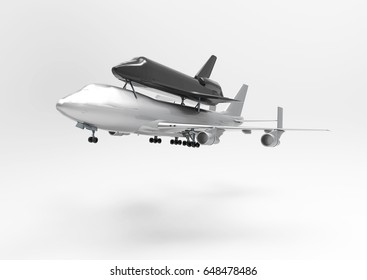 3D render air plane isolate